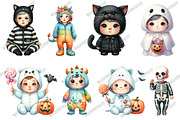 Autumn Spooky Cute Baby Clipart, a Graphic by designcity5 (Thumbnail 2 of 5)