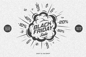 Black Friday Labels Set