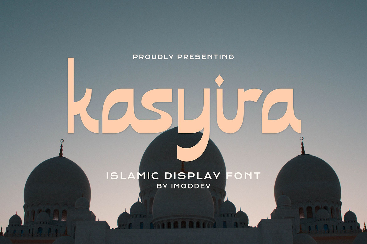 Kasyiro - Islamic Display Font, a Font by Imoodev (Photo 1 of 5)
