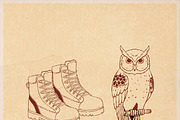 Vintage camping icons, an Object Illustration by Bromz Studio (Thumbnail 5 of 6)