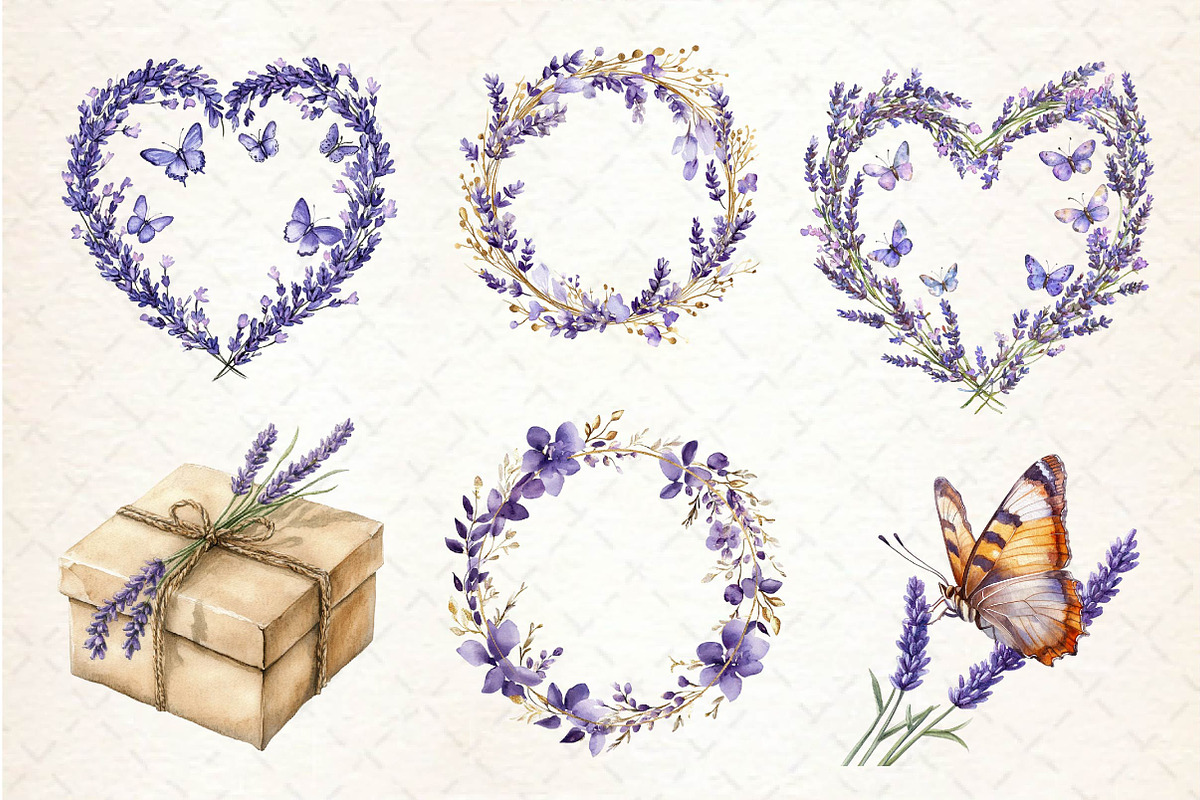 Lavender Mother’s Day Clipart, an Illustration by Dream Creation (Photo 5 of 6)