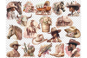 Cowgirl Clipart Western Clipart