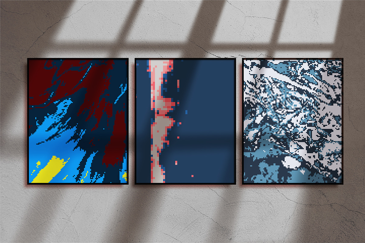 Pixel Abstract Backgrounds x100, a Texture Graphic by bbymedia.store (Photo 9 of 10)