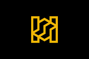 geometric letter HS or SH logo, a Branding & Logo Template by Rasagama Studio