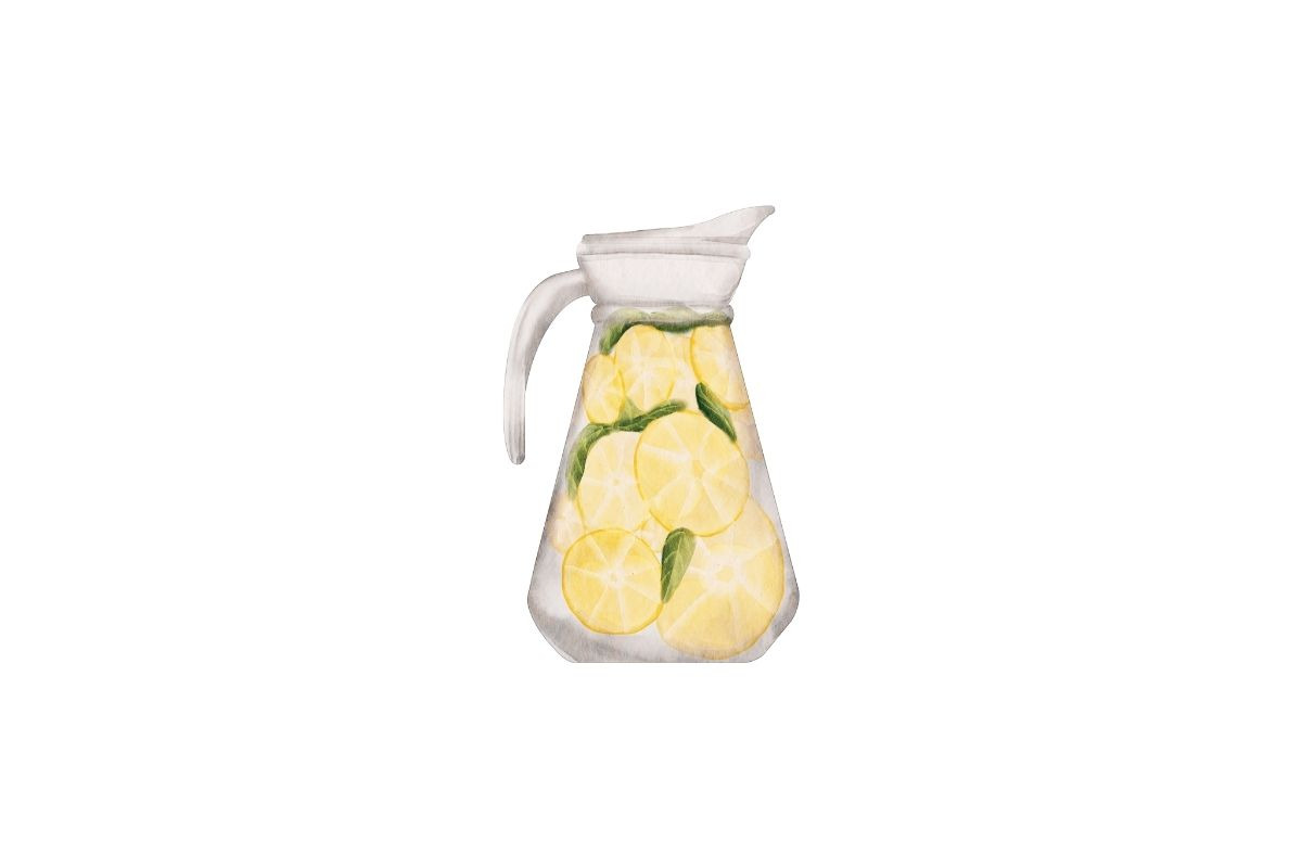 Watercolor Lemonade Clipart, a Food Illustration by Awieee1 (Photo 2 of 3)