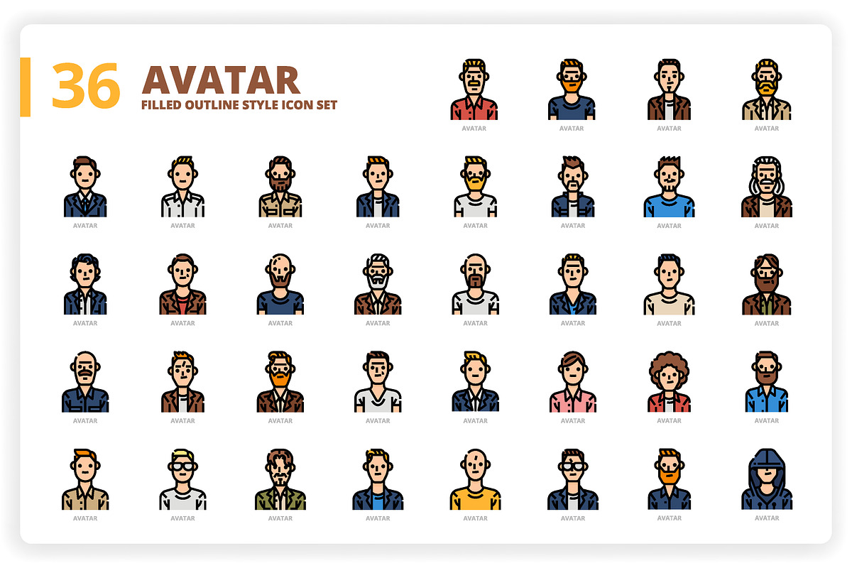 3,600 Icons x3 Styles, an Outline Icon by monkik (Photo 26 of 299)
