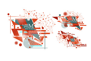 Abstraction of set geometric, an Illustration by Nenahliadava Design