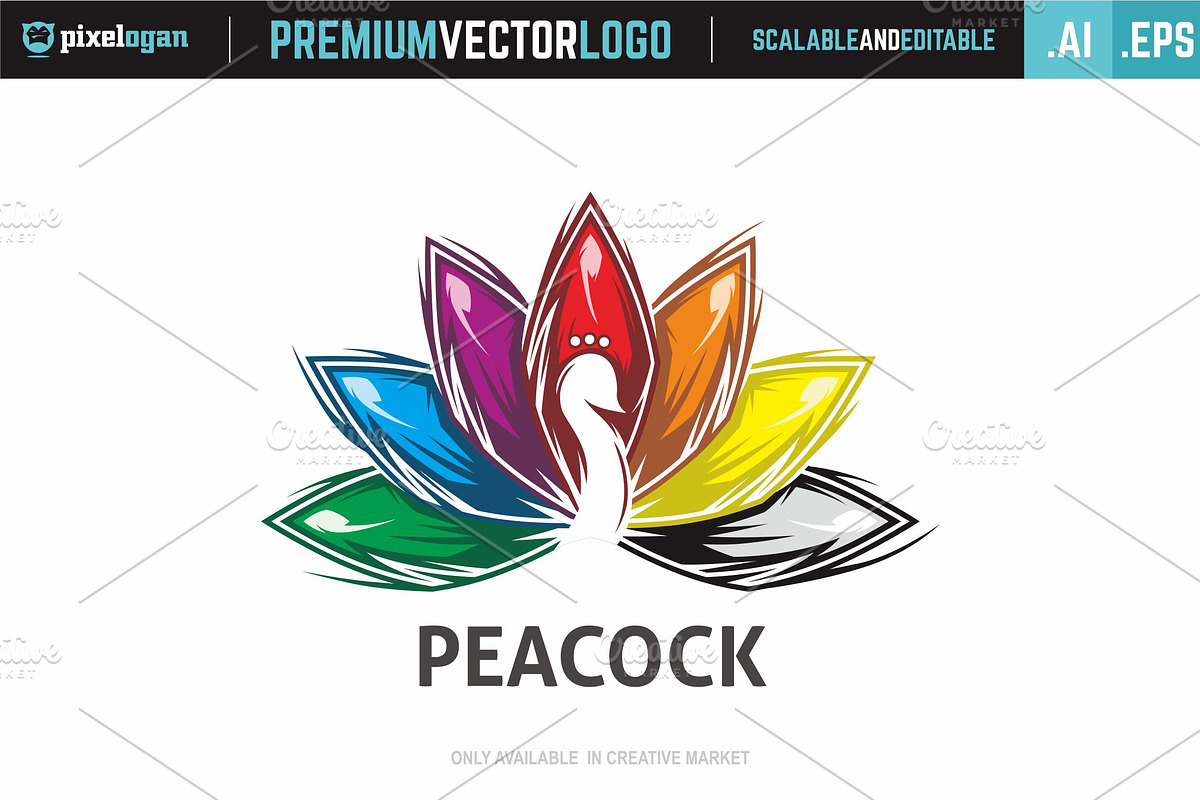 Peacock Logo, a Branding & Logo Template by pixelogan (Photo 1 of 2)