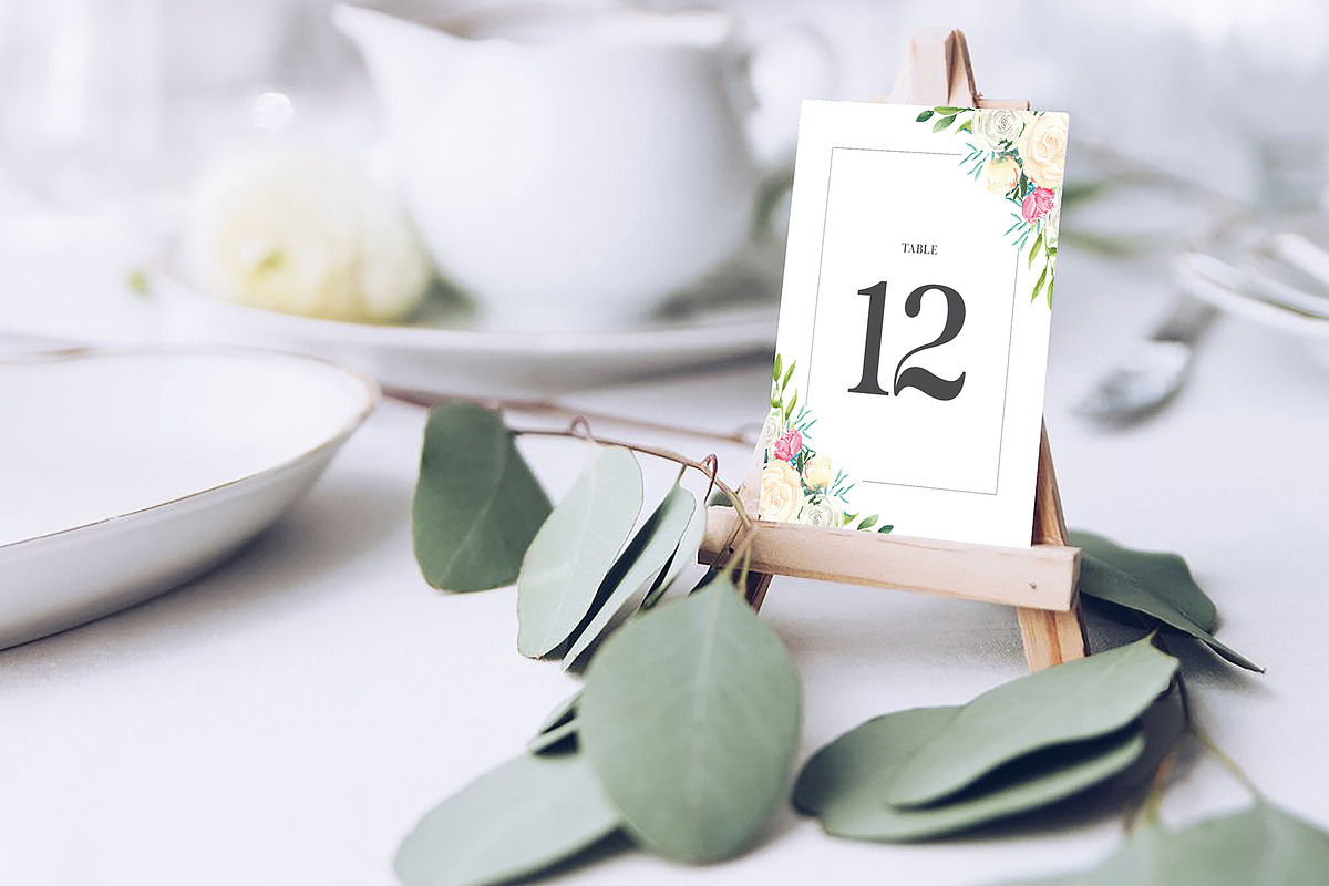 Table Card Template, an Invitation Template by ShineOnWedding (Photo 2 of 12)