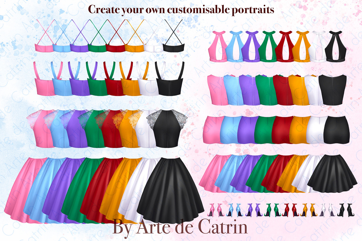 University Graduates Girls Clipart, a Person Illustration by ArtedeCatrin (Photo 3 of 11)