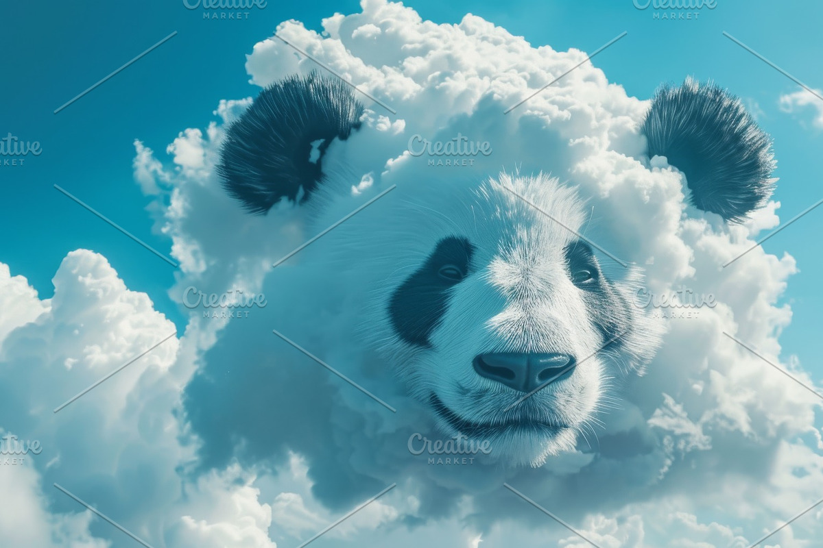 90 Clouds animals against a blue sky, an Animal Illustration by Handmadefont (Photo 25 of 64)