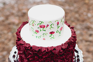Marsala christmas cake featuring decor, decoration, and dish
