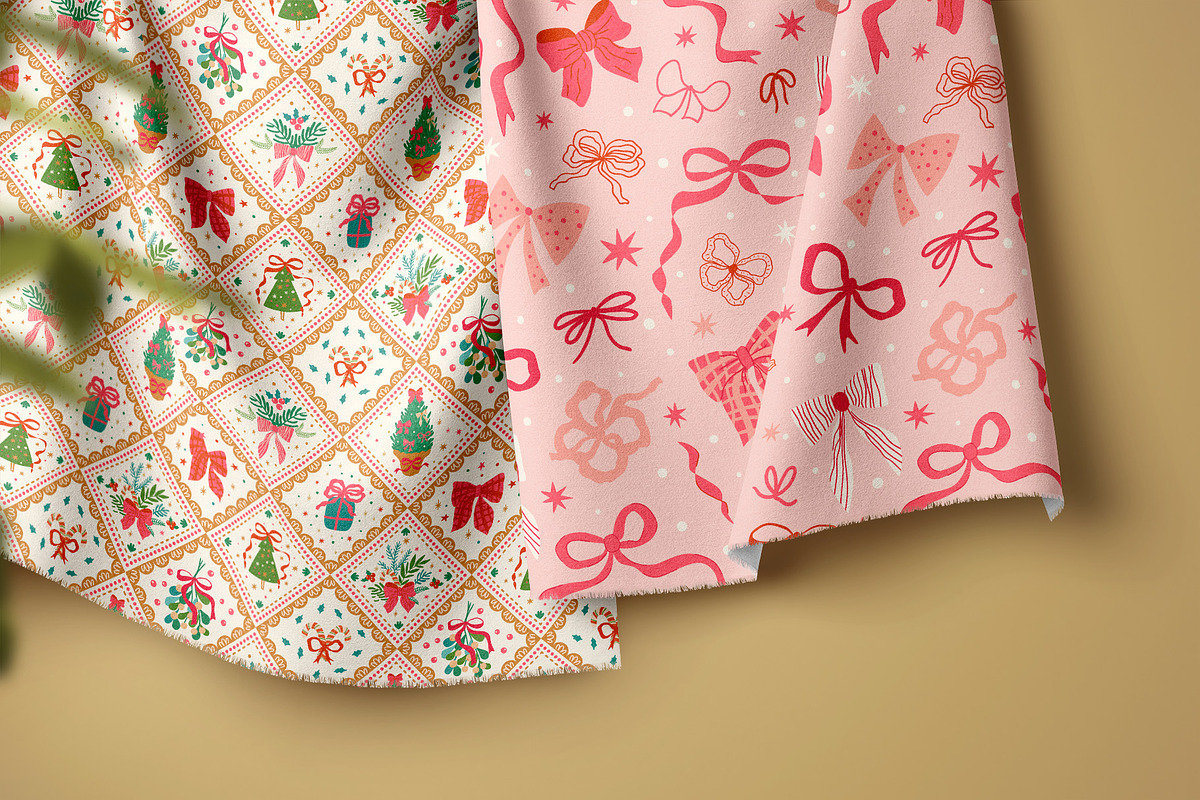 Christmas bows patterns, a Pattern Graphic by Tani Kuzminka (Photo 17 of 17)