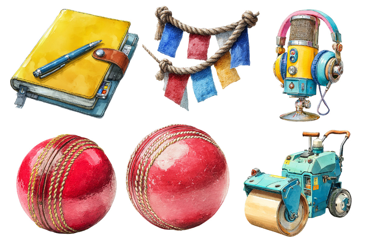 Cricket Watercolor Cliparts, an Illustration by Designworld (Photo 2 of 6)