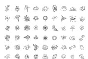 Line Nature Icons Set, an Outline Icon by Tettygreen (Thumbnail 4 of 16)