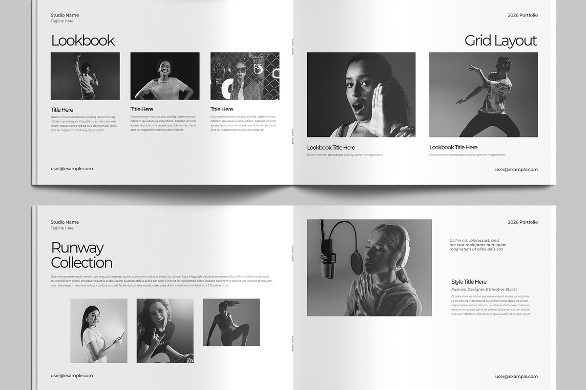 Fashion Portfolio Template, a Brochure Template by MightyDesign (Photo 4 of 9)