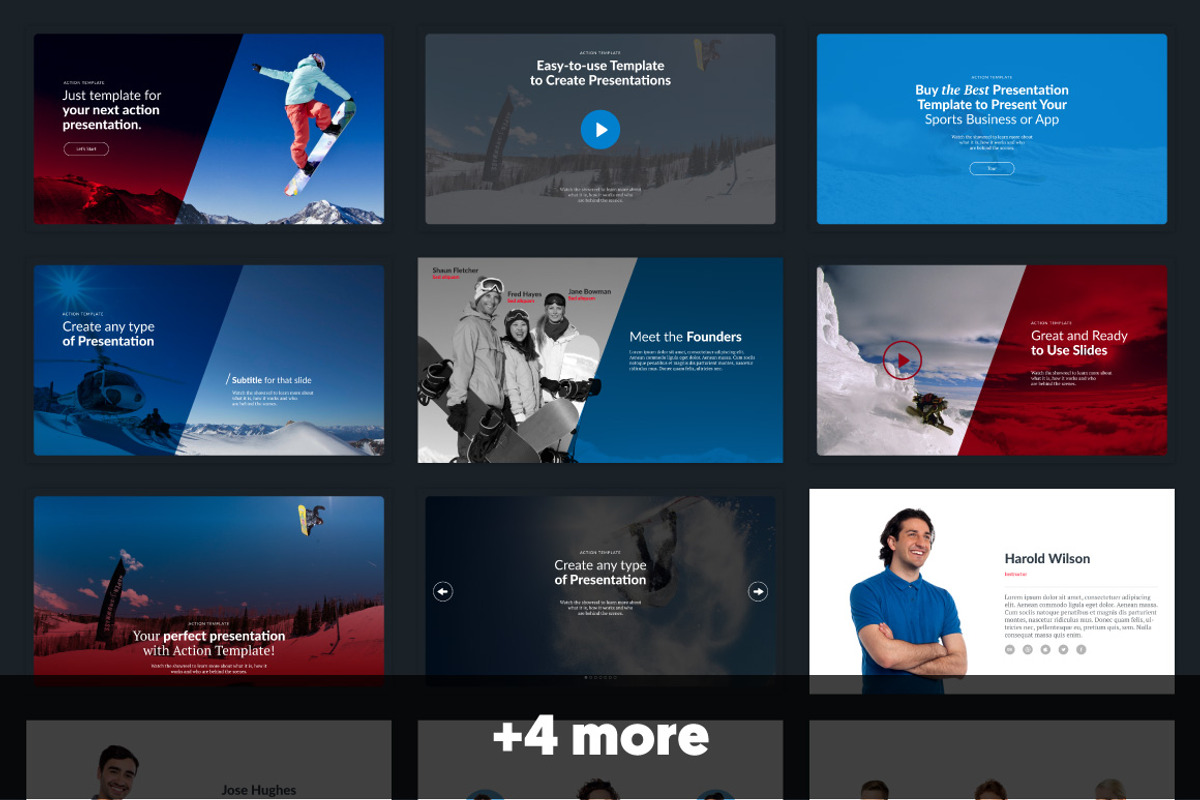 ACTION Powerpoint Template, a Presentation Template by Brainiart (Photo 3 of 6)