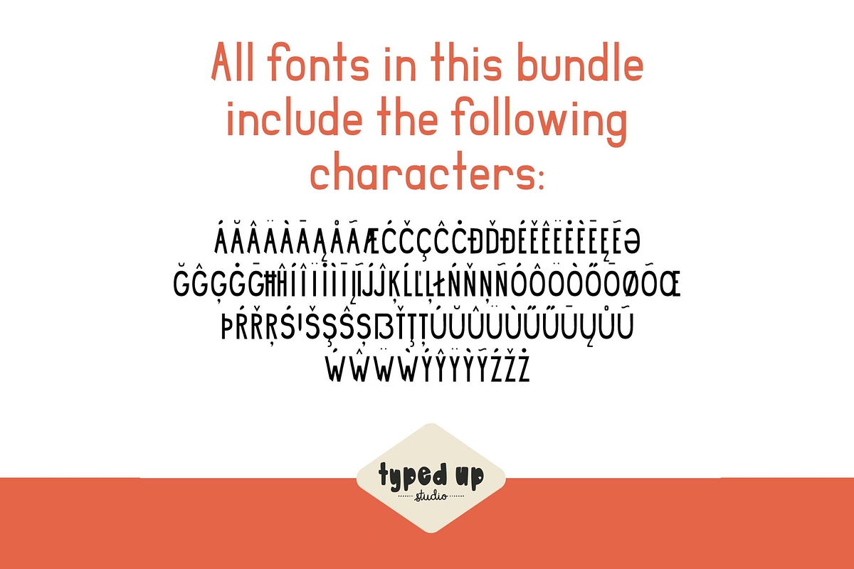 Typed Up Studio Font Bundle