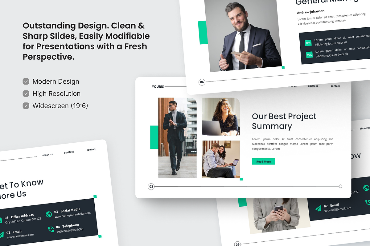 Business Marketing Google Slide, a Presentation Template by SquidPixey (Photo 3 of 6)