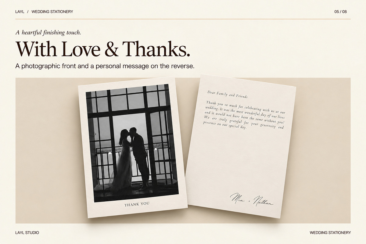 Elegant Wedding Invitation Set,Canva, an Invitation Template by Layl Atelier (Photo 4 of 7)