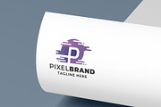 Pixel Brand Letter P Pro Logo Templa, a Branding & Logo Template by Design_Planet (Thumbnail 3 of 4)