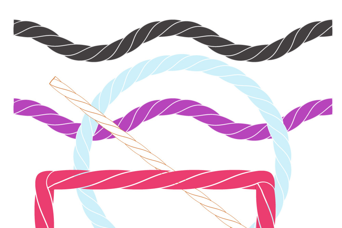 Rope vector pattern brushes preview 5