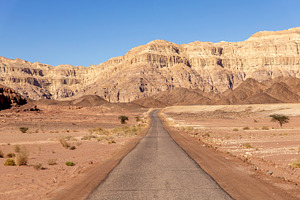 Mountains and road in the desert of, a Nature Photo by Photo Kaminski