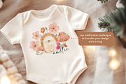 watercolour flower cute hedgehog, an Illustration by hanacrochetdesign (Thumbnail 4 of 7)