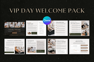 VIP Day Welcome Pack Canva Template