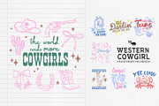 Western Cowgirl Collection, an Object Graphic by Lazy Cat (Thumbnail 1 of 6)