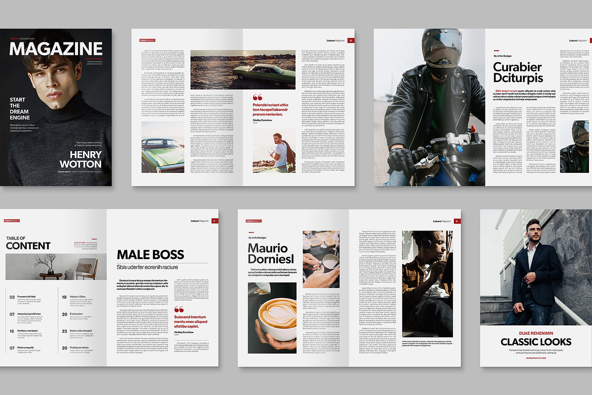 Simple Magazine Template, a Brochure Template by BrandPacks