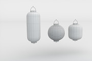 Japanese Lanterns, an Architecture 3D Model by 3DTreatment (Thumbnail 1 of 7)