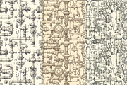 12 Steamtangle Seamless Patterns, a Pattern Graphic by Inknfolly (Thumbnail 3 of 7)