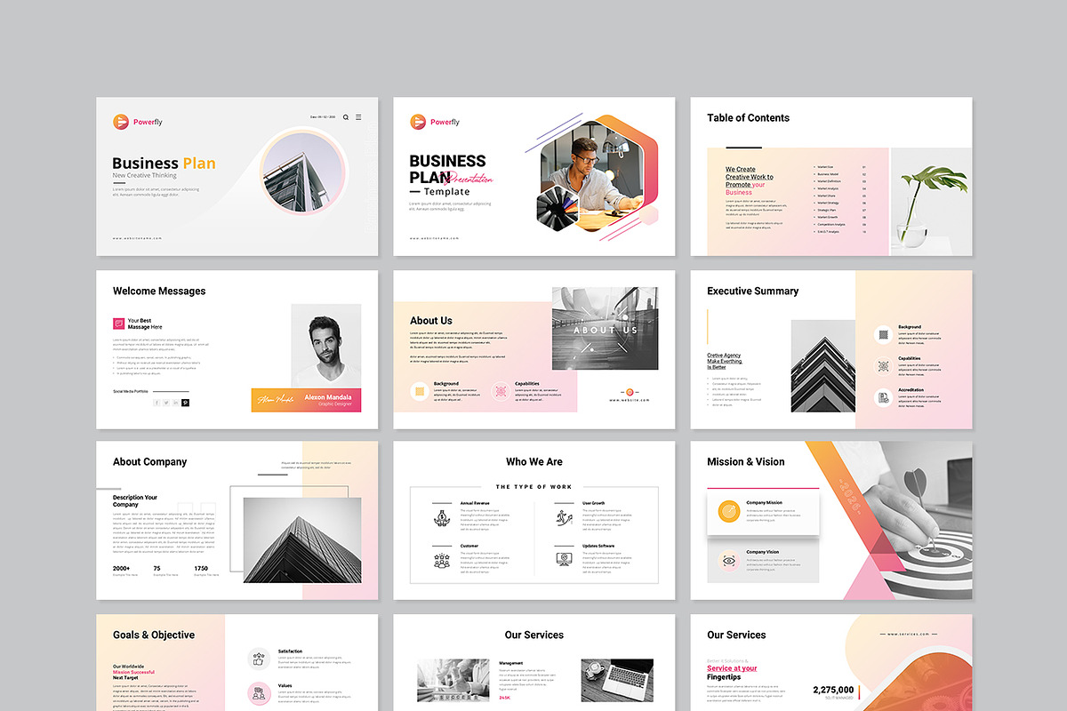 Business Plan Presentation Template, a Presentation Template by GenerousArt (Photo 6 of 8)
