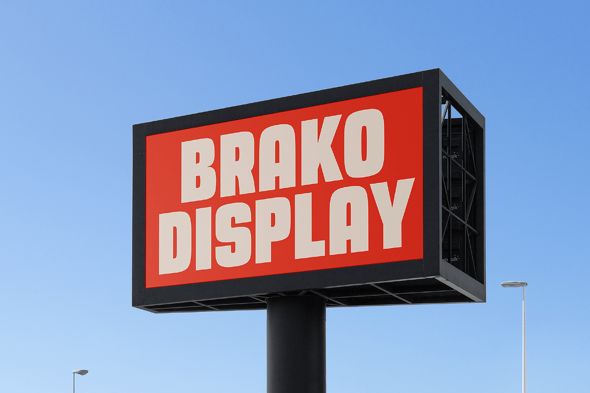 Brako – Bold Display Font, a Sans Serif Font by Vectorian (Photo 3 of 7)