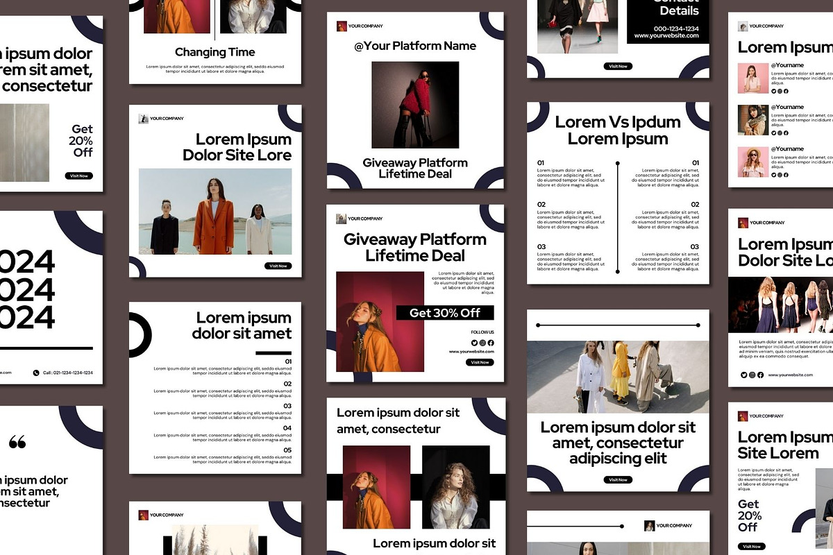Elegant Fashion Social Media, a Social Media Template by BoontenStudio (Photo 4 of 7)