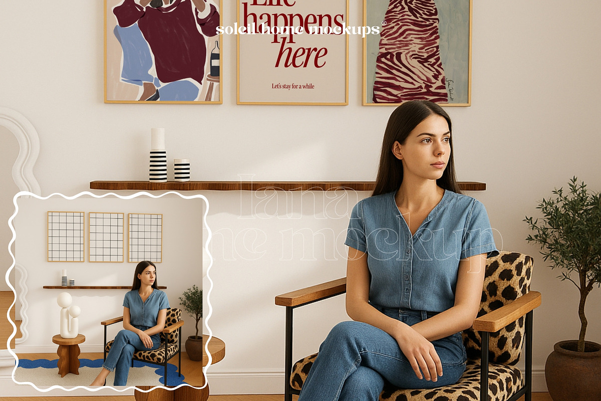 IANA | Frame Mockup Set With People, a Household Mockup by SoleilHomeMockups (Photo 8 of 11)