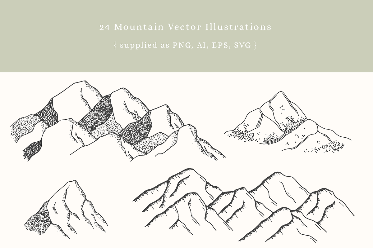 Forest Mountain Vector Illustrations, an Illustration by Emma Webb Studio (Photo 2 of 9)
