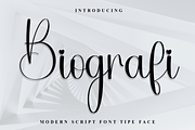 Biografi, a Handwritten Font by InermediaSTUDIO (Thumbnail 1 of 8)