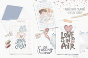 Falling in Love clip art set, a Seasonal Illustration by Tita Creative Studio (Thumbnail 4 of 7)