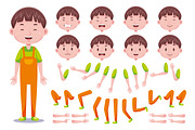 Front View Cute Boy Characters Pack, an Object Graphic by MEDZ (Thumbnail 4 of 5)