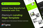 Modern & Responsive Portfolio UI, a Landing Page Template by Alexander's Studio (Thumbnail 1 of 4)