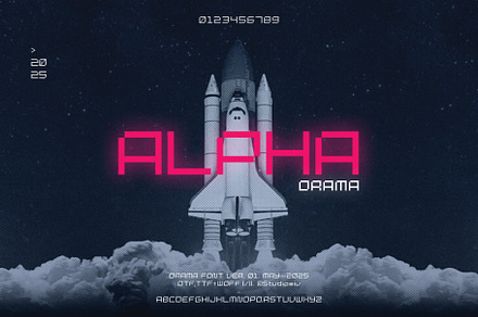 Alpha Orama - Futuristic Pixel Font