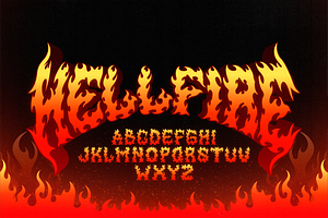 HELLFIRE FLAME | DISPLAY FONT