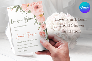 Love in Bloom Bridal Shower Invite