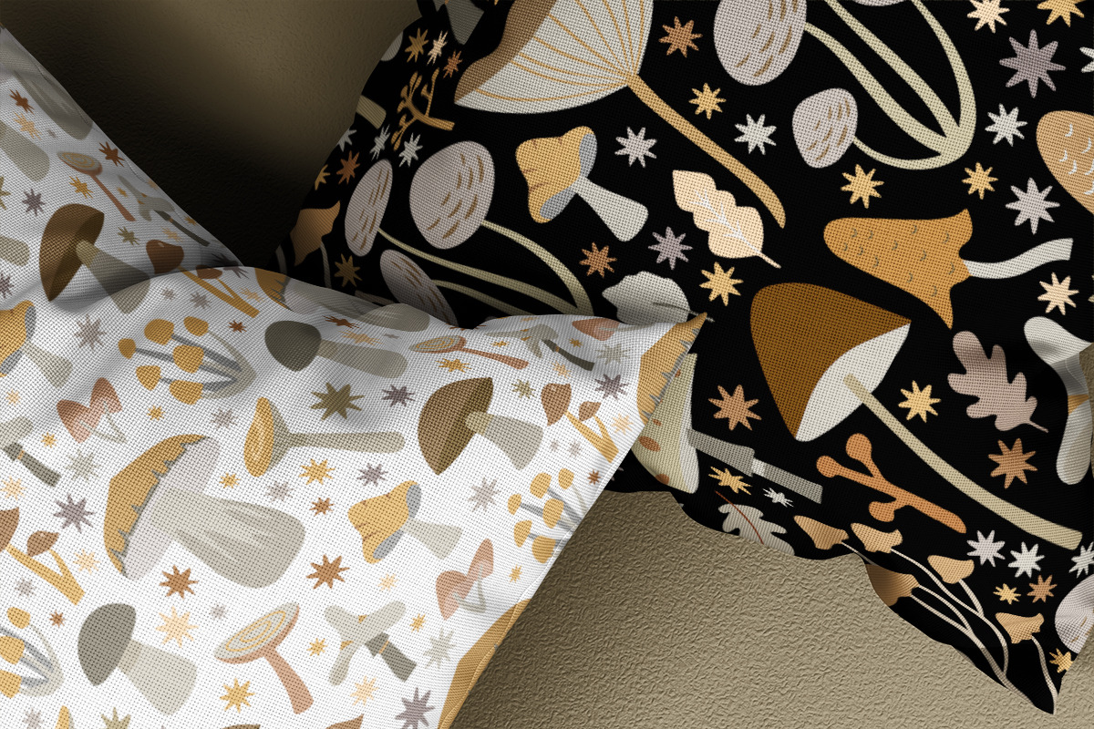 Mid Century Modern Mushrooms, an Object Illustration by Jennadesigns (Photo 7 of 16)