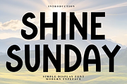 Shine Sunday, a Script Font by FreshTypeINK (Thumbnail 1 of 8)