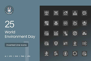 World Environment Day Icons, an Outline Icon by IconBunny
