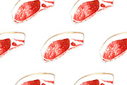 Fresh Meat Watercolor, a Food Illustration by wedraw (Thumbnail 4 of 5)