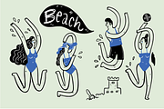 Hand drawn outdoor life activities, a Decorative Illustration by Huza Studio (Thumbnail 9 of 9)